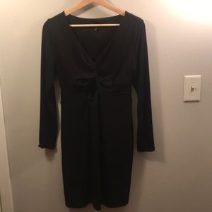 Black express peephole dress